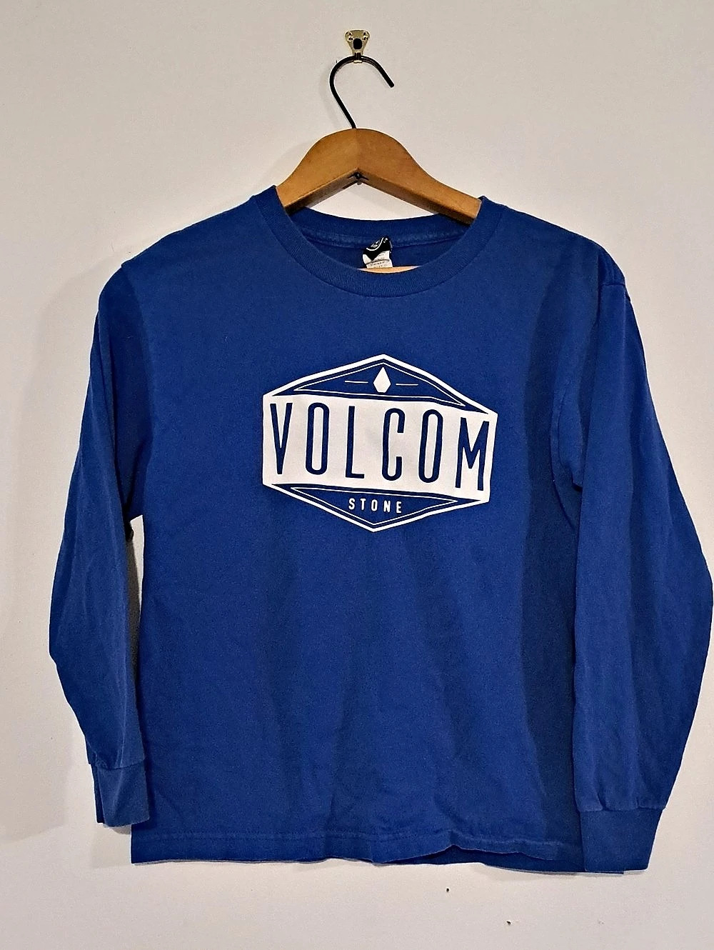 Volcom Long Sleeve Graphic Tee in Blue Size Large